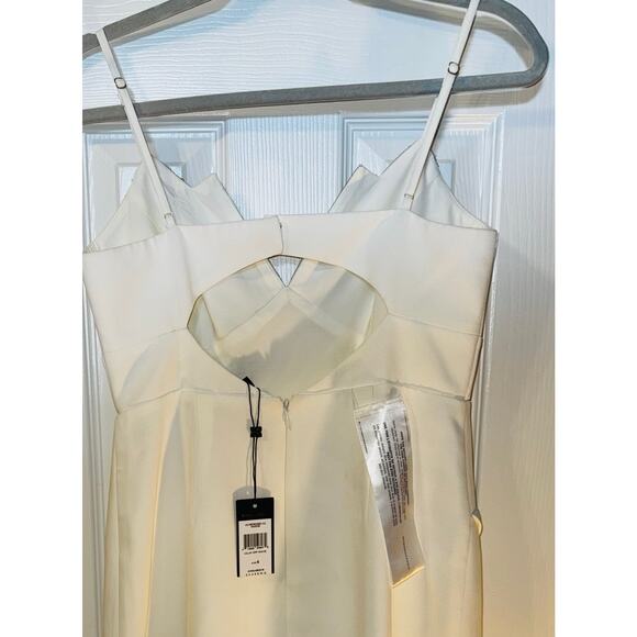 BCBG Maxazria Off White Sequined Banded Pary Cocktail Dress size 6 NEW - Picture 7 of 10